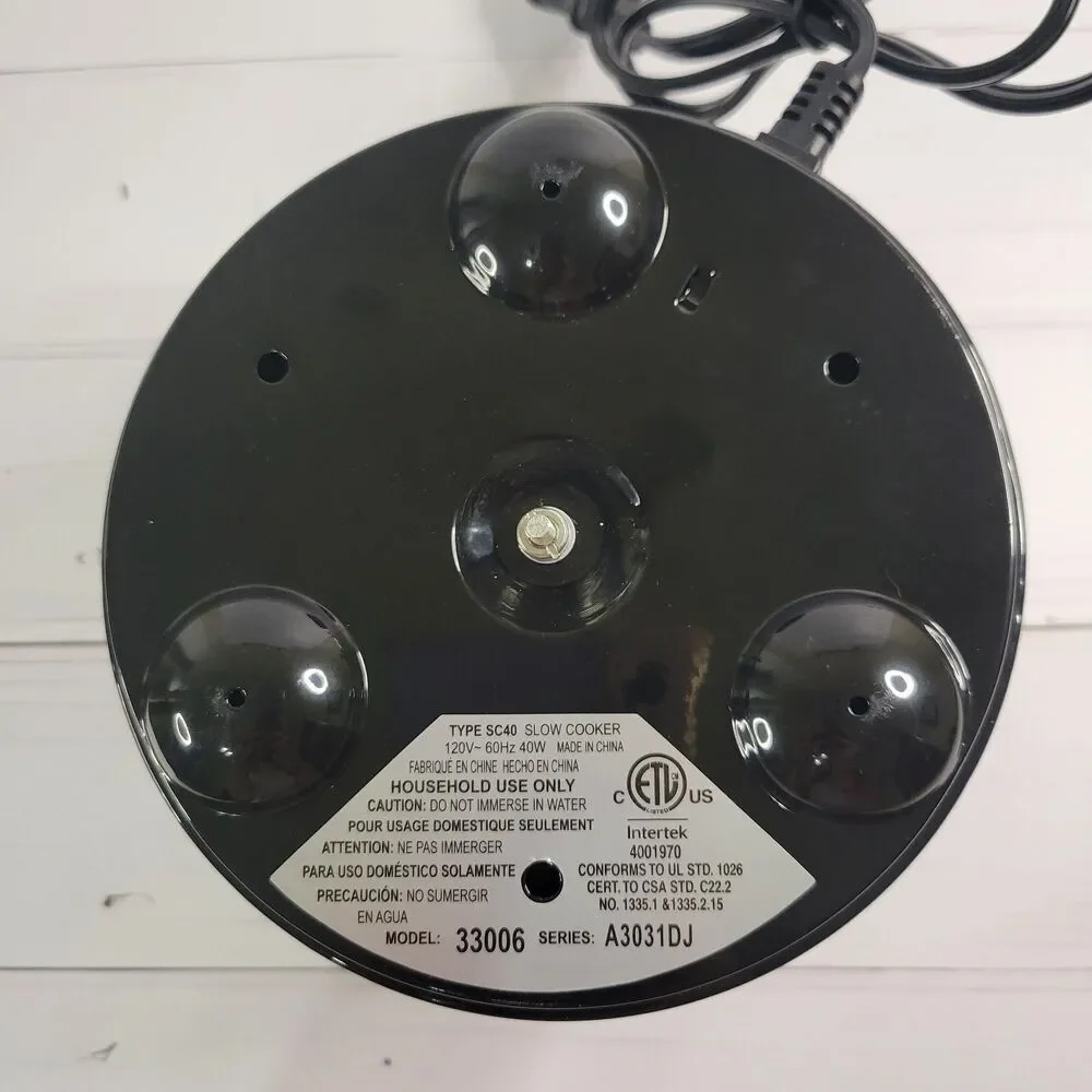 Hamilton Beach mini slow cooker heating pot model 33006 NWOT